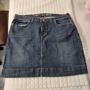 VTG Dickies Size 14 Denim Jean Skirt Coastal Cowgirl Western Casual Classic Cute